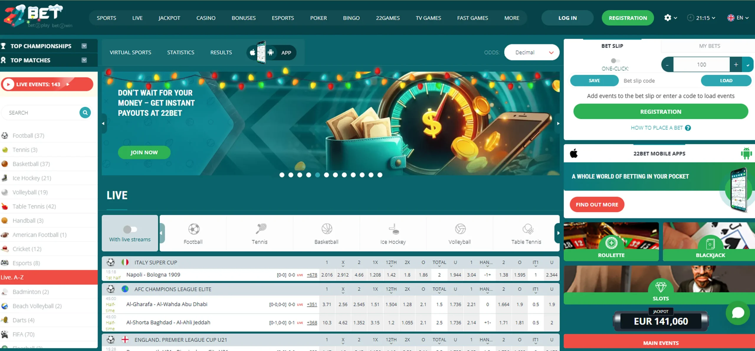 22Bet Casino